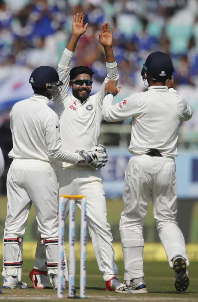 India's players celebrate