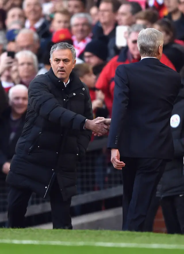 Jose Mourinho and Arsene Wenger