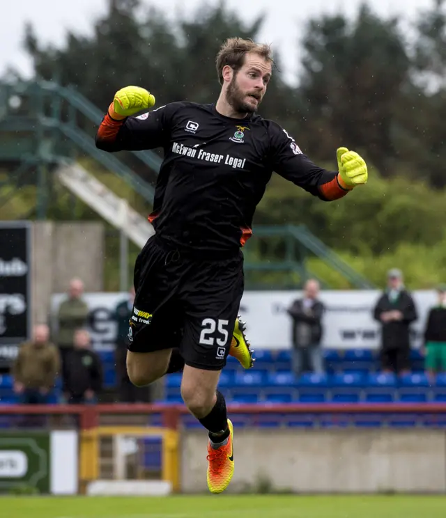 Owain Fon Williams in action for Inverness Caledonian Thistle