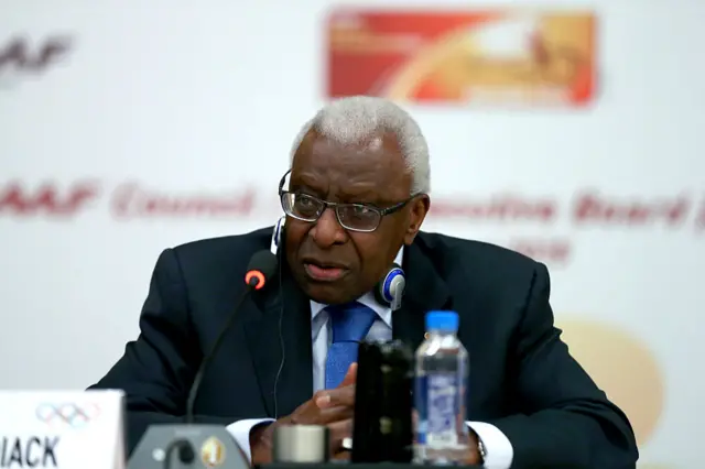 Lamine Diack, former president of the IAAF