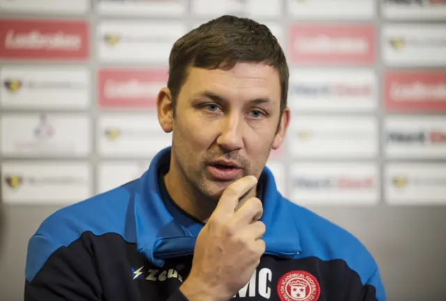 Hamilton Accies player-manager Martin Canning