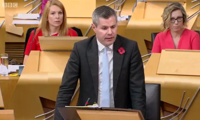 Finance Secretary Derek Mackay