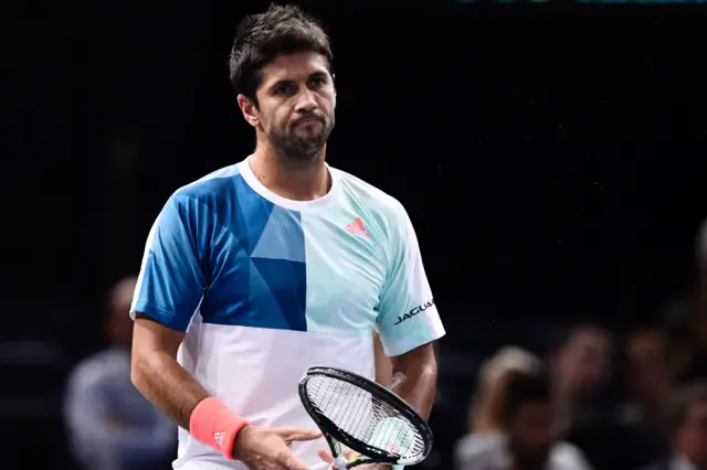 Fernando Verdasco looks dejected