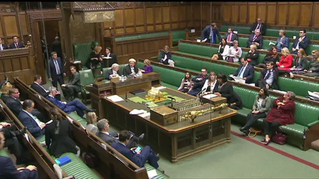 Diane Abbott speaking to the House of Commons