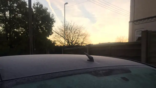 Frozen car today