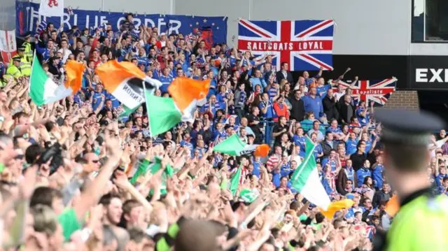 Celtic and Rangers fans