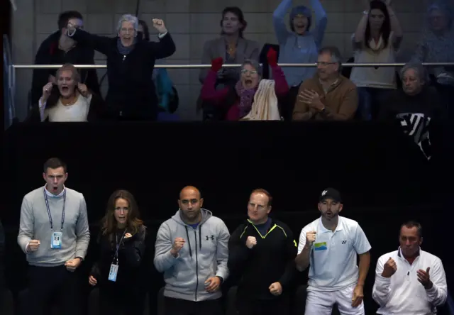 Andy Murray's family celebrates