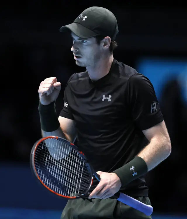 Andy Murray celebrates