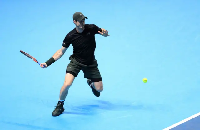 Andy Murray in action