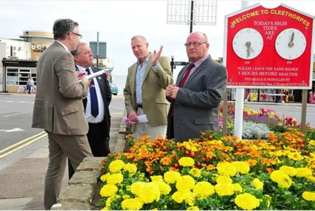 Cleethorpes in Bloom being judged