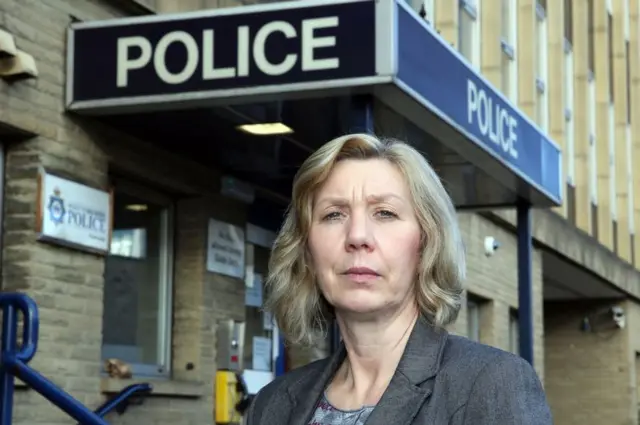 Detective Inspector Stephanie Wiseman at Huddersfield Police Station