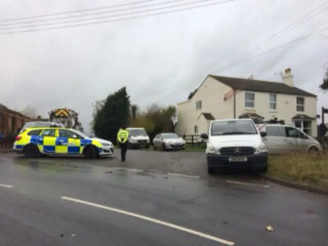 police cordon before controlled explosion