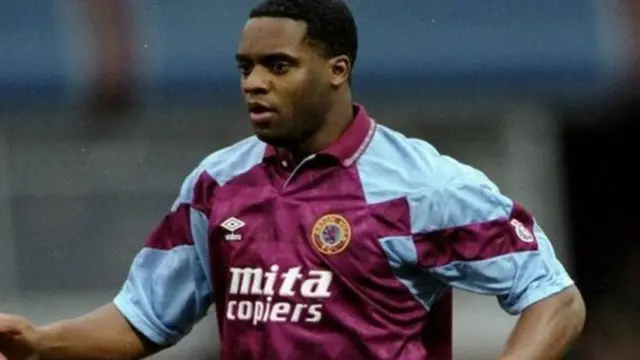 Dalian Atkinson playing for Aston Villa