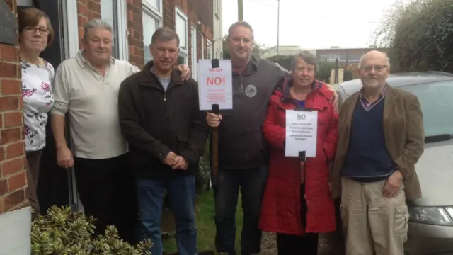 Leiston protesters