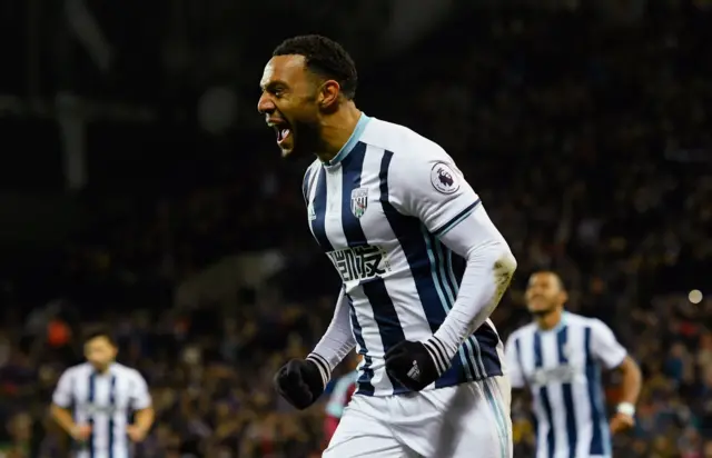 Matt Phillips of West Bromwich Albion celebrates