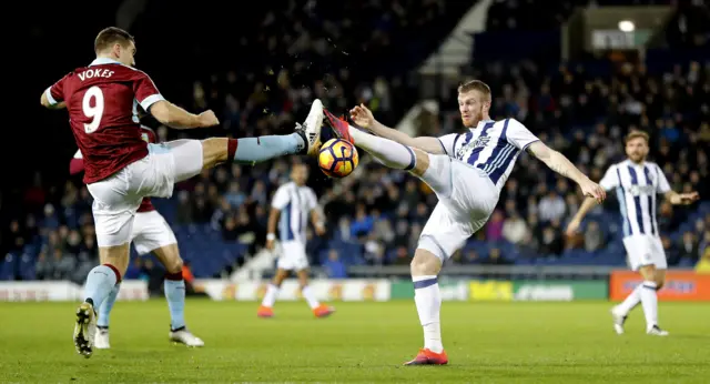 Sam Vokes in action