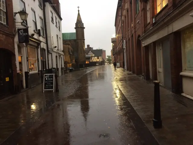 Raining in Leicester