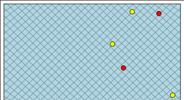 Burnley's attempts on goal in the first half