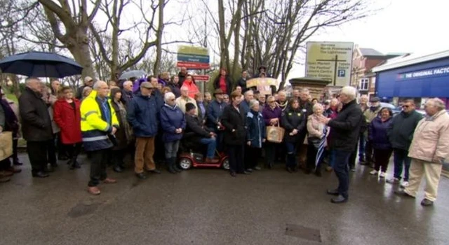 Protest outside Withernsea MIU