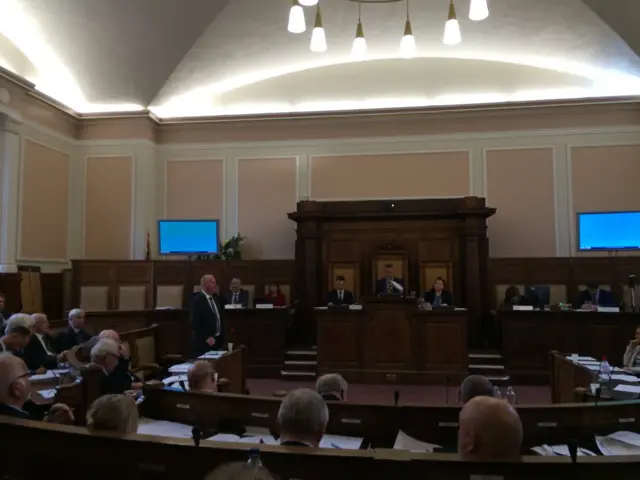 Devolution meeting at Cambridgeshire County Council