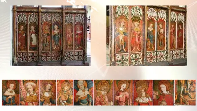 The rood screens at Barton Turf church