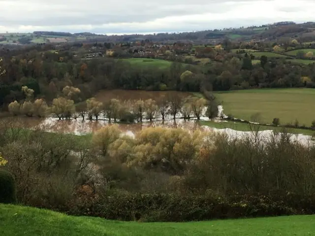 Flooded valley