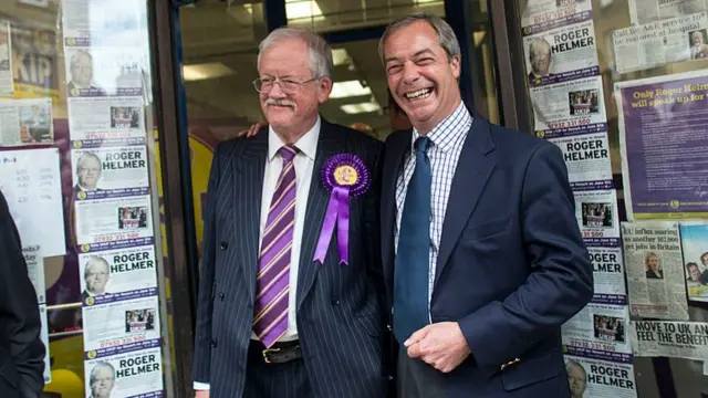 Nigel Farage with Roger Helmer