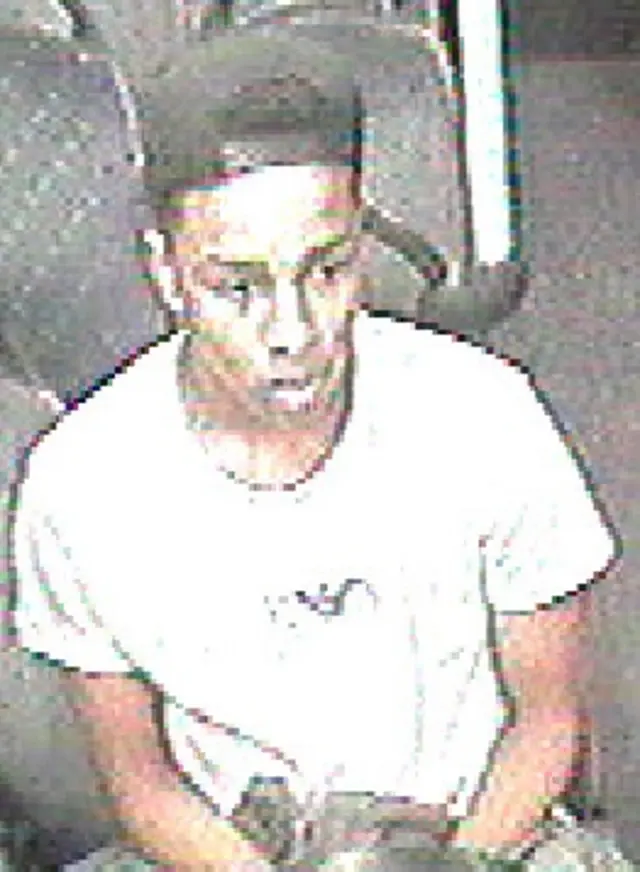 CCTV image of wanted man