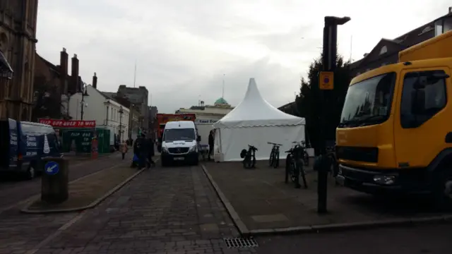 Preparations for the Christmas Fayre