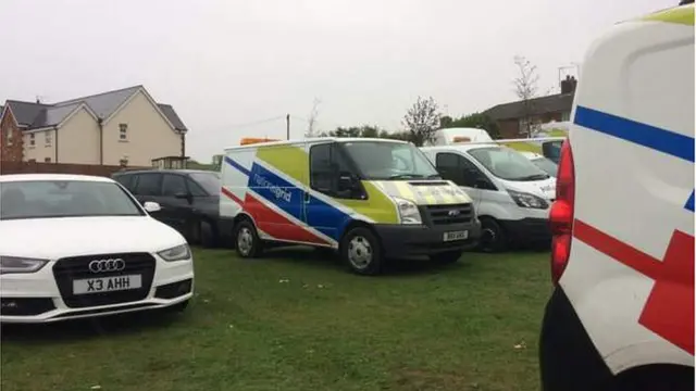 National Grid vans