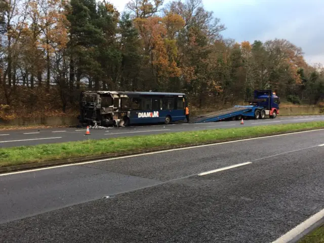 Bus fire