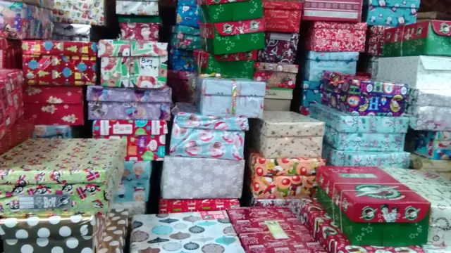 Christmas child boxes