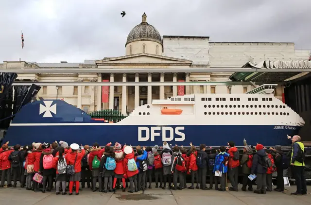 The DFDS ship