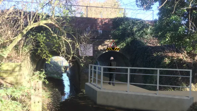 Culvert close to Gipsy Lane crossing