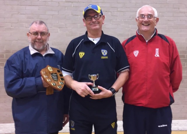 From left Ian Halford (Chairman SDCA) Dave Hassall (St Georges) and Graham Furber (Secretary SDCA)