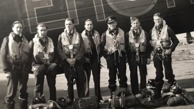 Harry Arrowsmith, second from left, and his crew from the 207 Squad