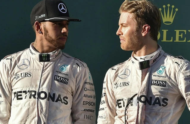 Hamilton and Rosberg