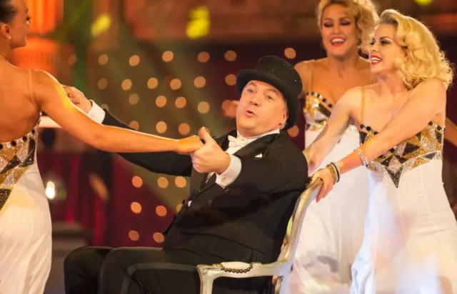 Ed Balls with Strictly dancers