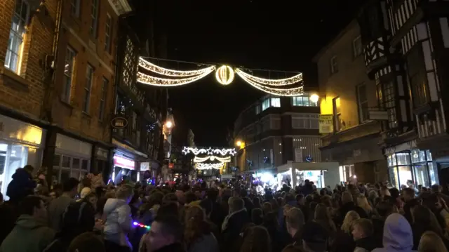 Shrewsbury Christmas lights