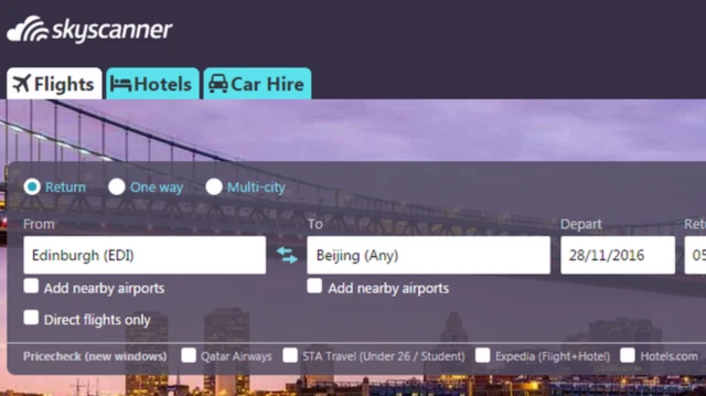 Skyscanner website