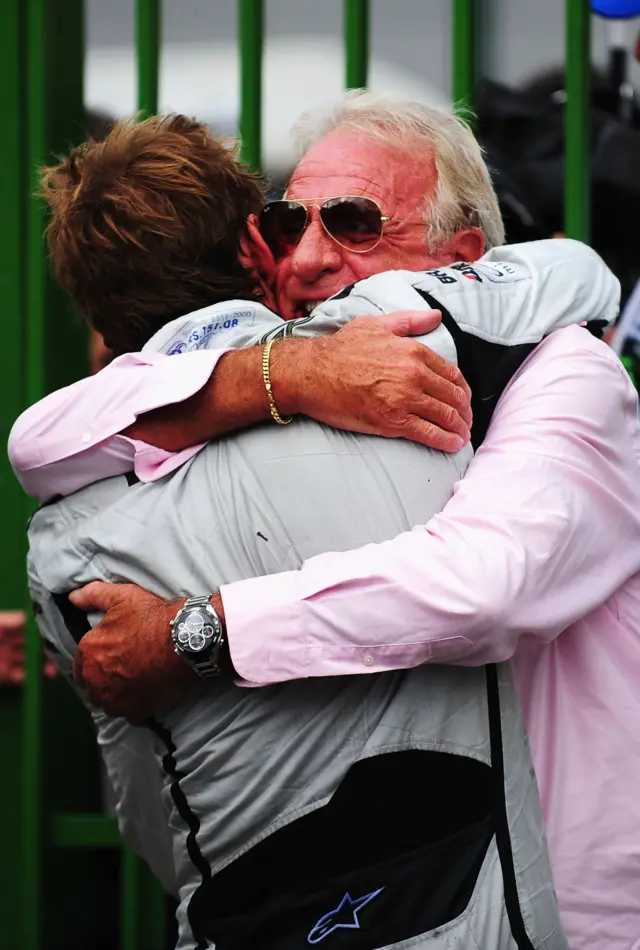 Jenson Button and his dad John