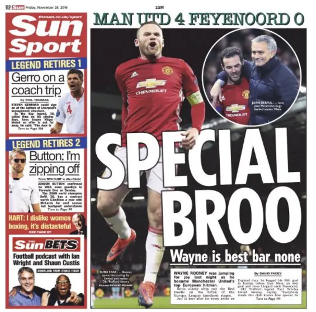 Friday's Sun newspaper