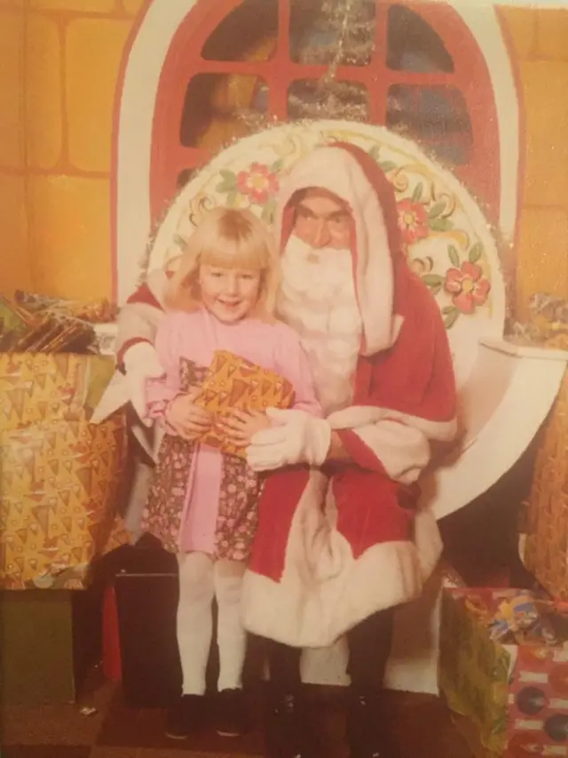 Vanessa Howard with Father Christmas