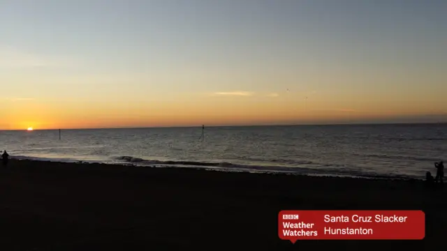 Sunset over Hunstanton