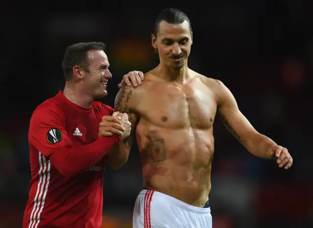 Wayne Rooney and Zlatan Ibrahimovic