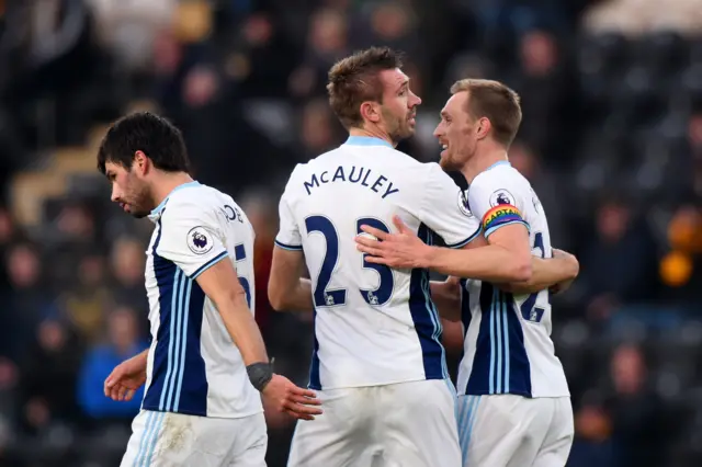 West Brom celebrate goal