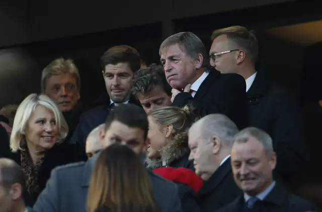 Steven Gerrard and Kenny Dalglish