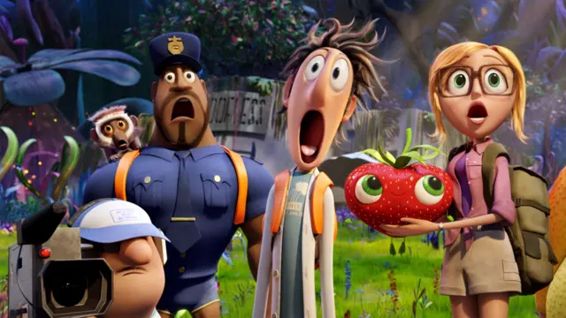 A scene from Cloudy with a chance of Meatballs 2