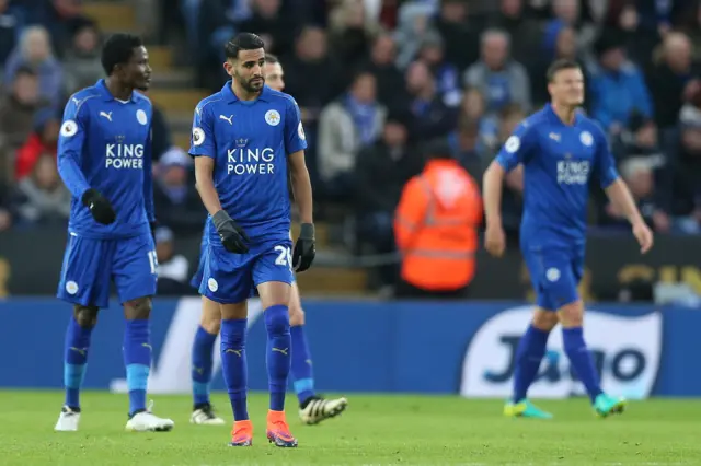 Leicester look dejected