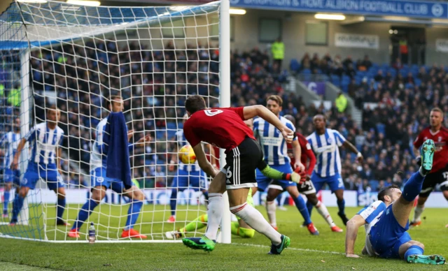 Fulham goal v Brighton